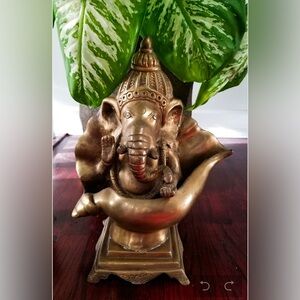Brass Ganesha Statue Handmade  statue 14” height